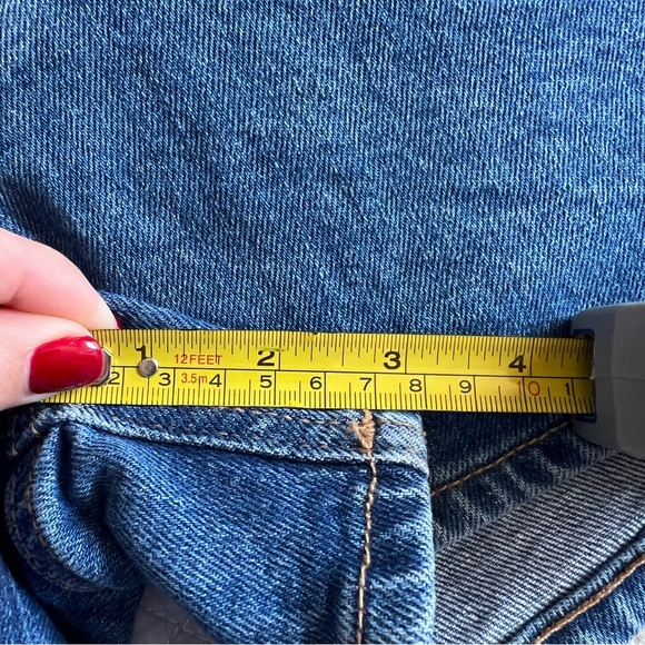 NWT Old Navy Women's Blue Denim Shorts OG High Rise Shorts Size 8 - Picture 5 of 7